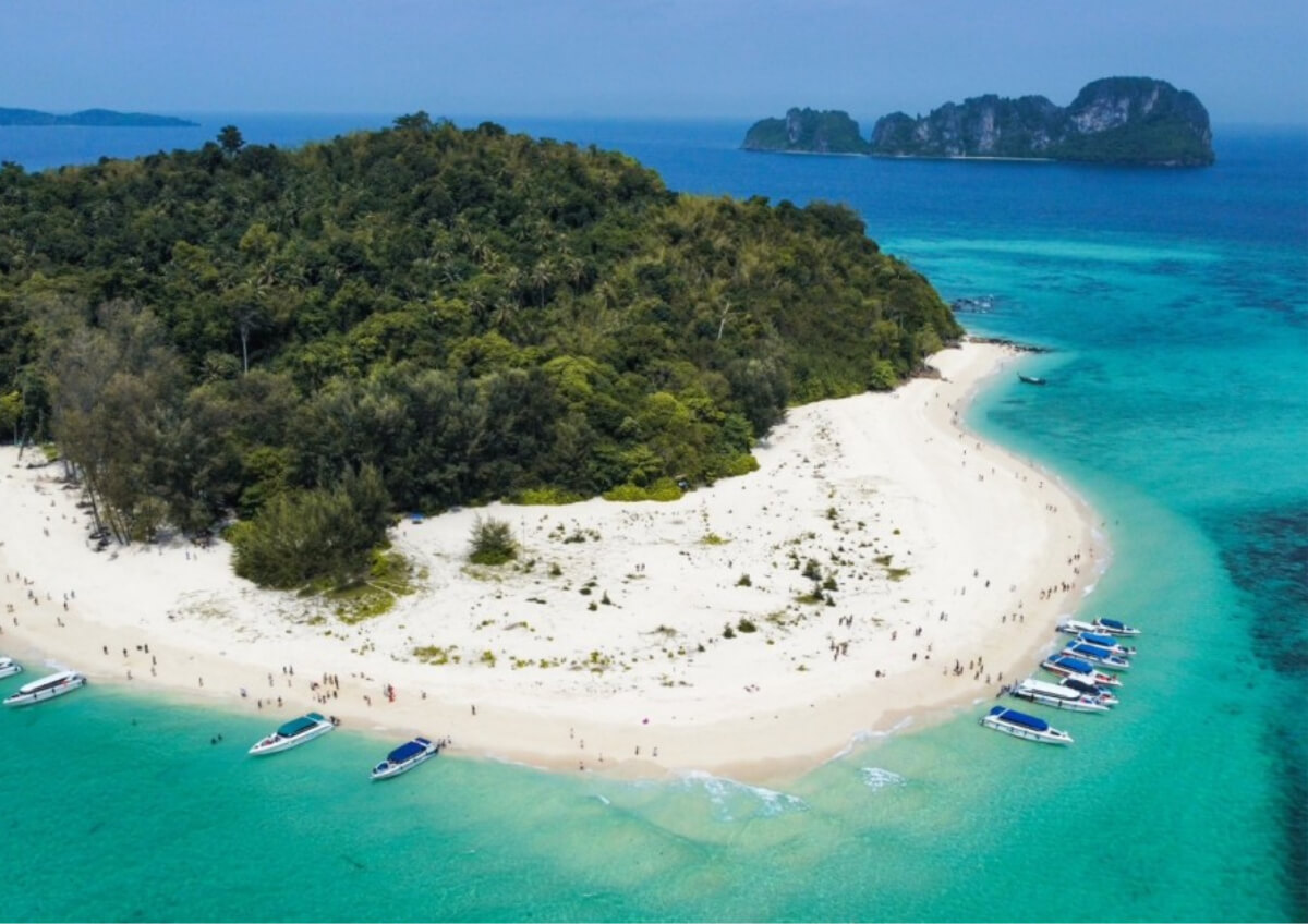 Phi Phi + Bamboo Island is a full-day Private Speedboat Tour (Pornpinyo Marine)